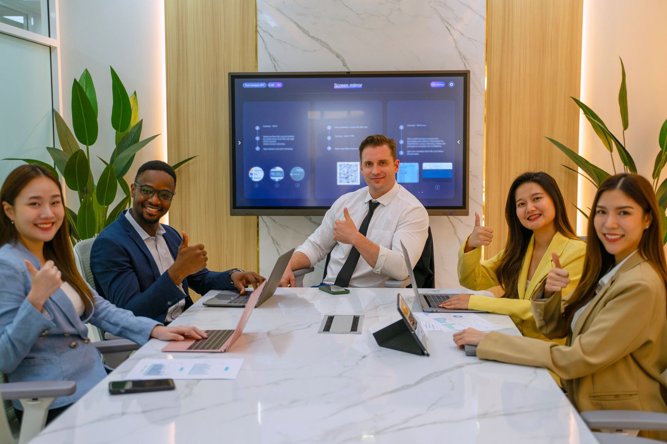 Advisors and operators reviewing acquisition opportunities together
